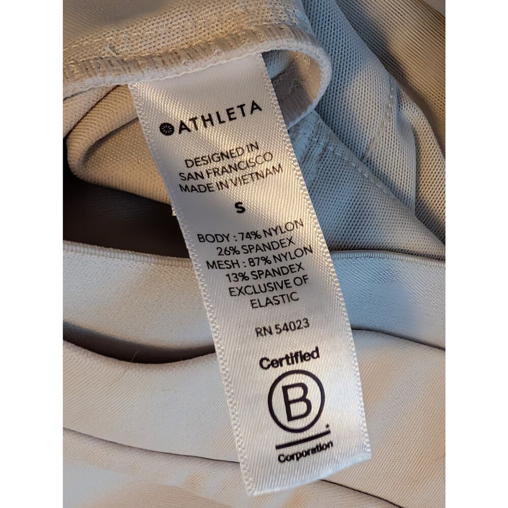 Athleta Venice Pintuck Jogger Pant - Size Small - High Rise Light Gray - Picture 9 of 9
